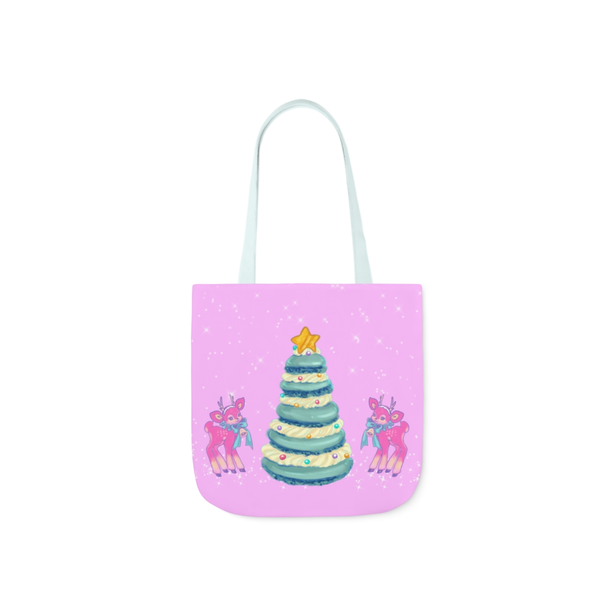Minty Tinsel Double Sided Canvas Tote Bag - Image 10