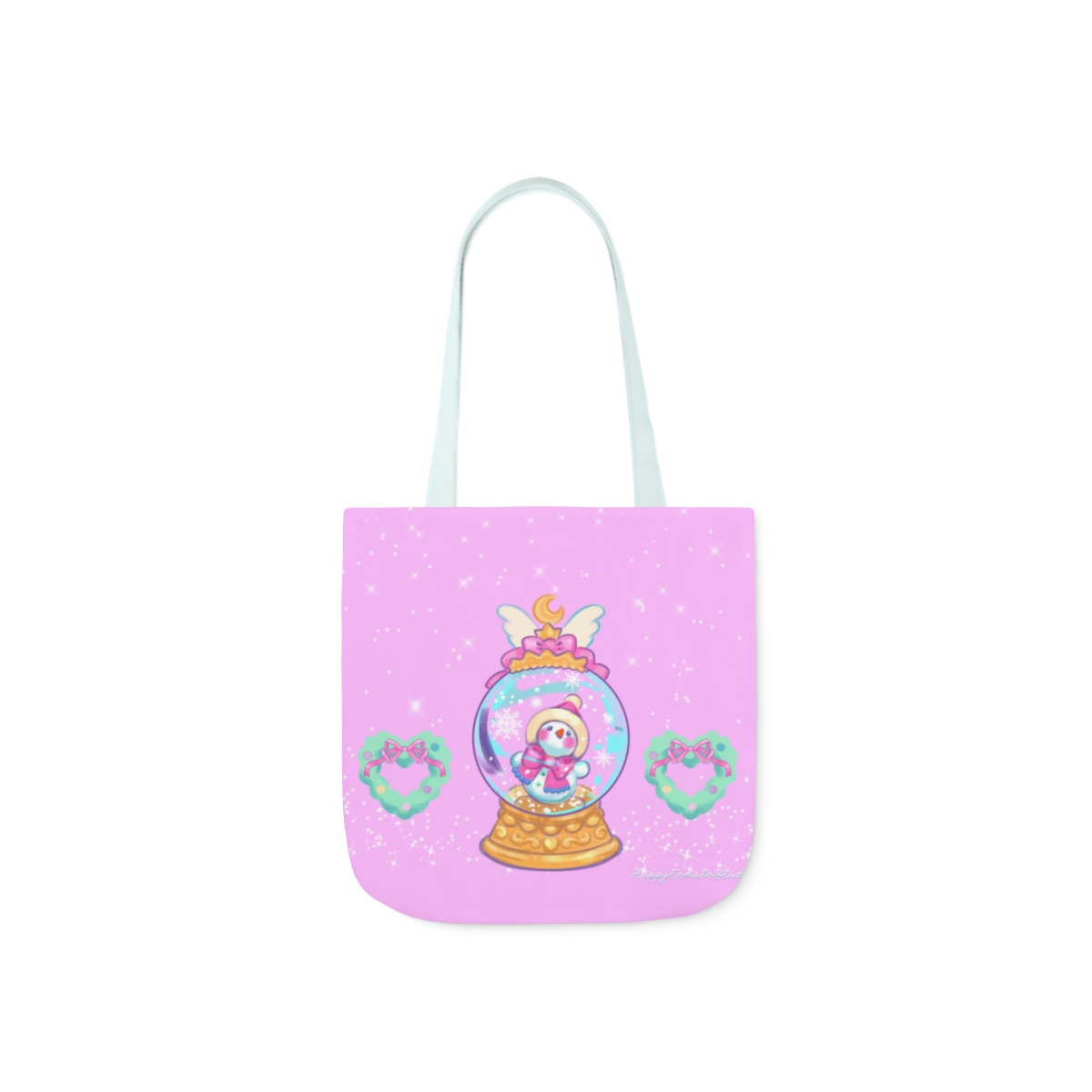 Minty Tinsel Double Sided Canvas Tote Bag - Image 9