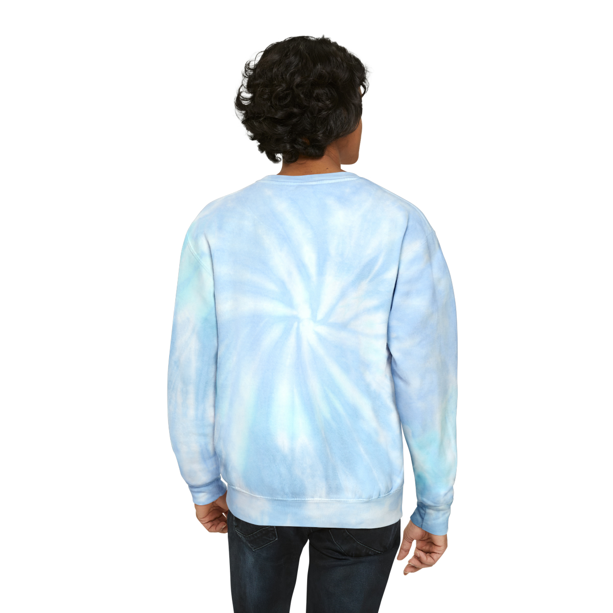 Sweet Yule Stocking Unisex Tie-Dye Sweatshirt - Image 6
