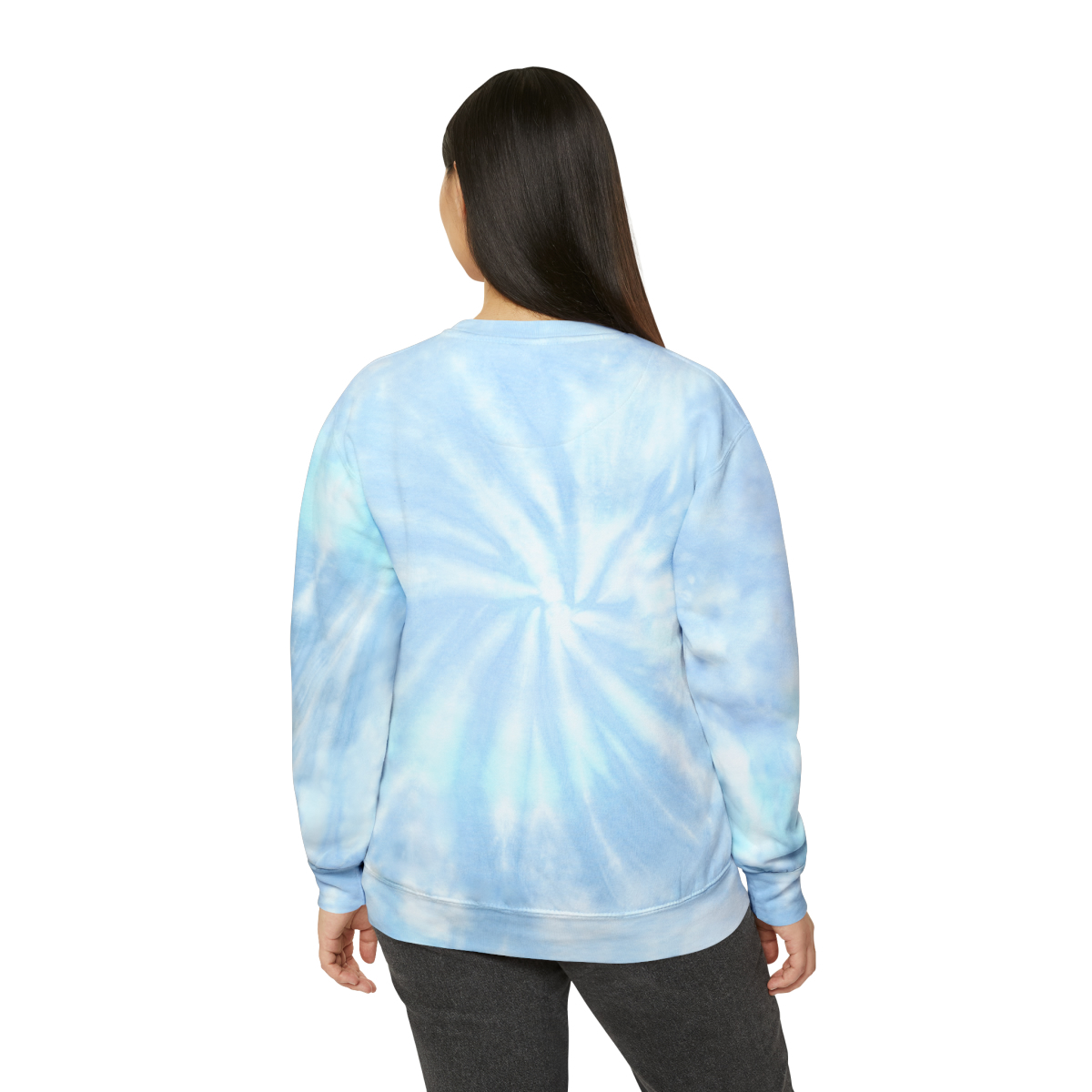 Sweet Yule Stocking Unisex Tie-Dye Sweatshirt - Image 4