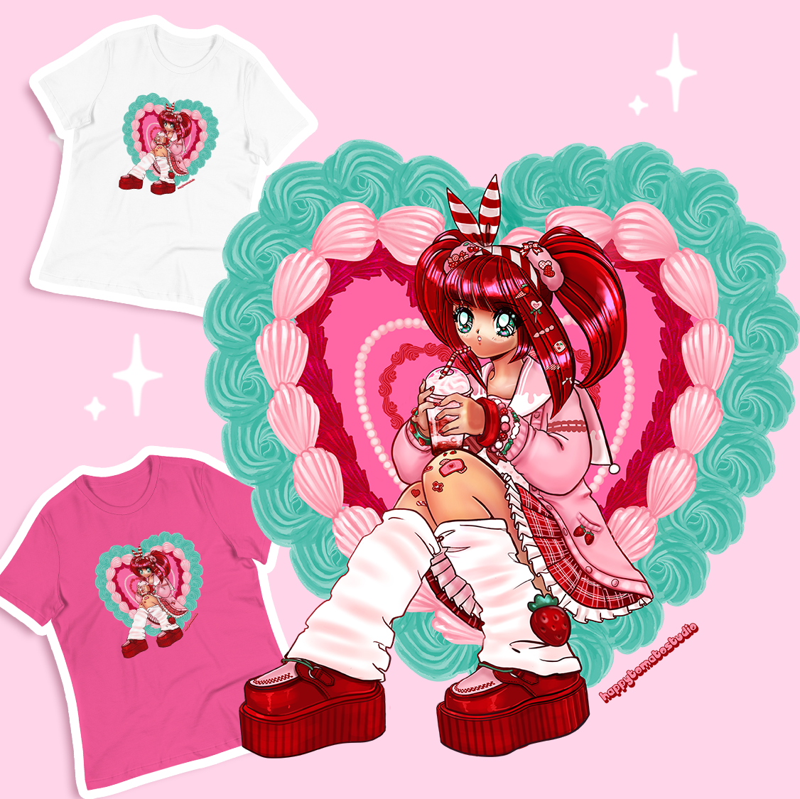 Strawberry Y2K Nostalgia Shirt