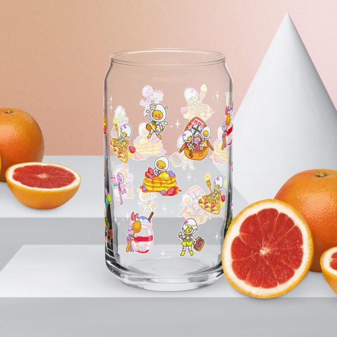 Tamagi & Friends Breakfast glass
