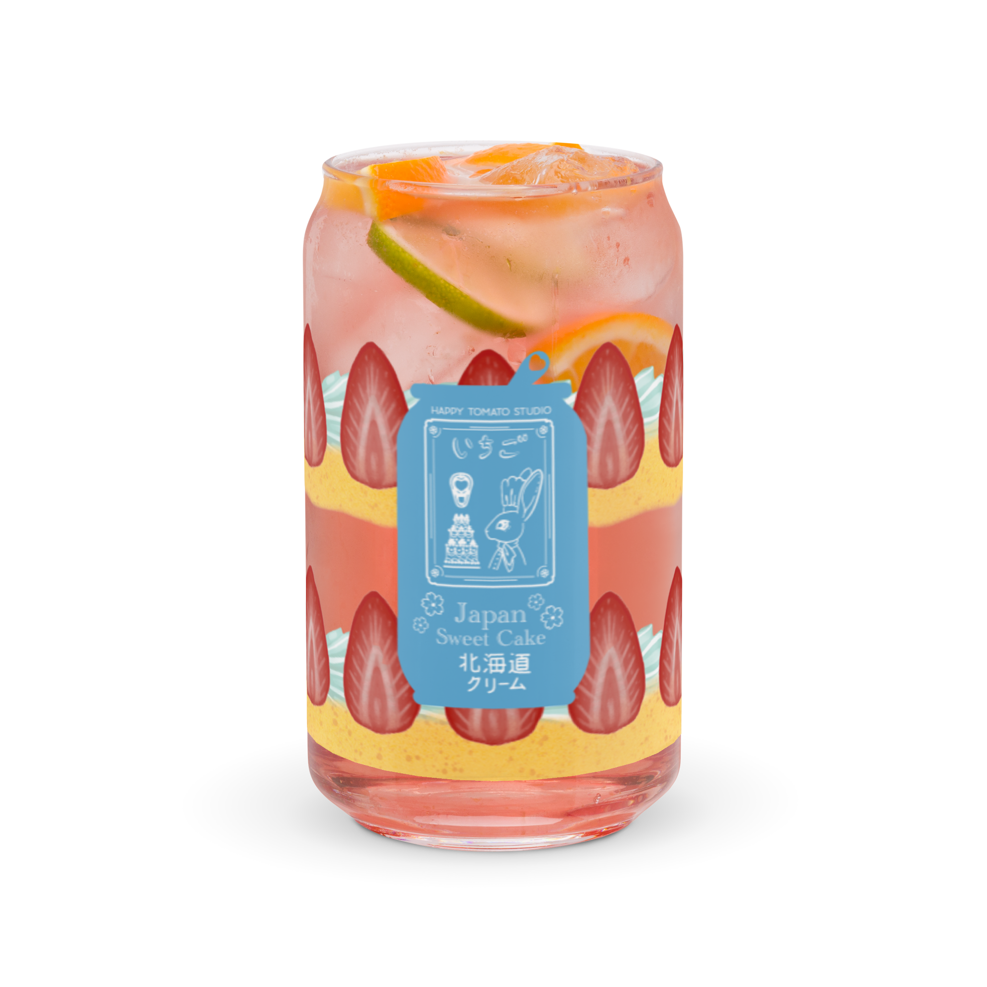 Strawberry Cake Can Glass - Image 2