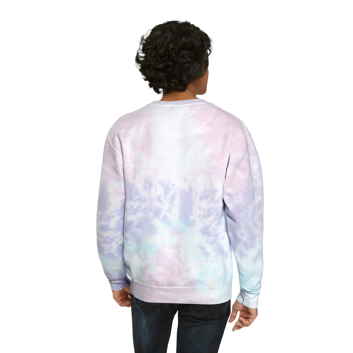 Cotton Candy Snow Dome Unisex Tie-Dye Sweatshirt - Image 6