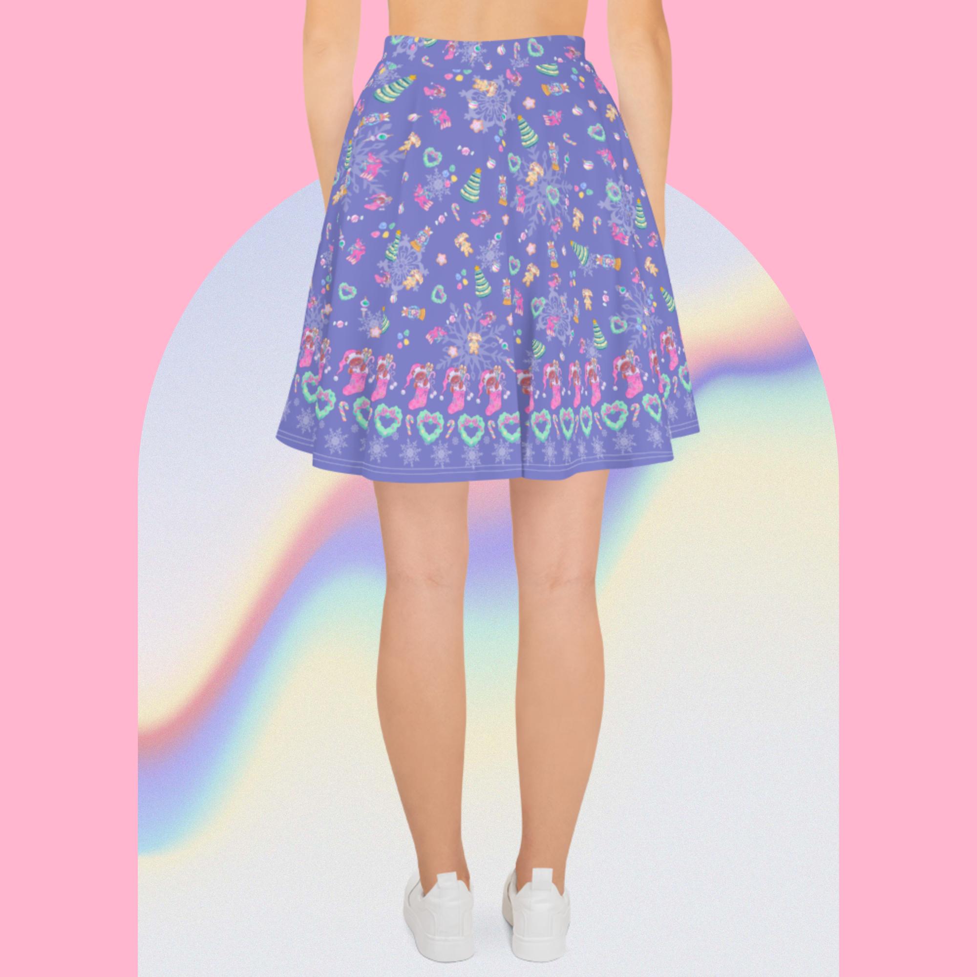 Minty Tinsel Skater Skirt - Image 7