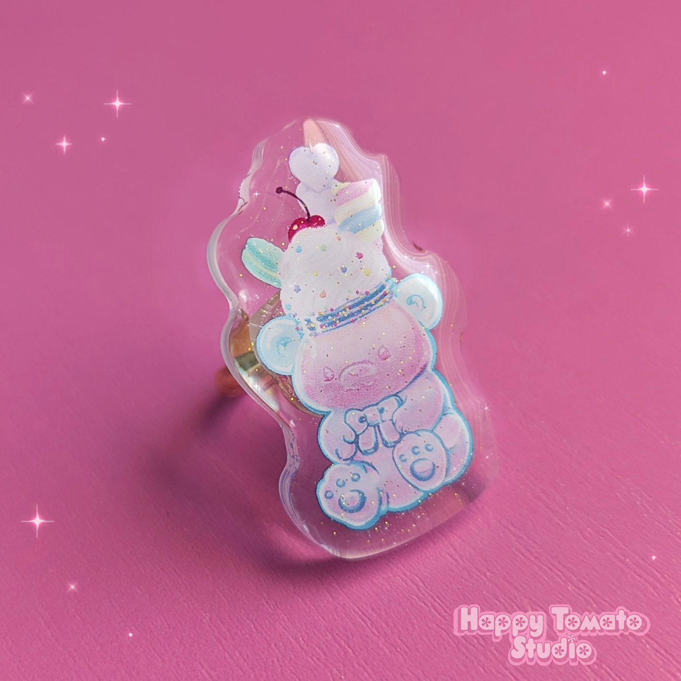 Milkshake Teddy Treat Ring