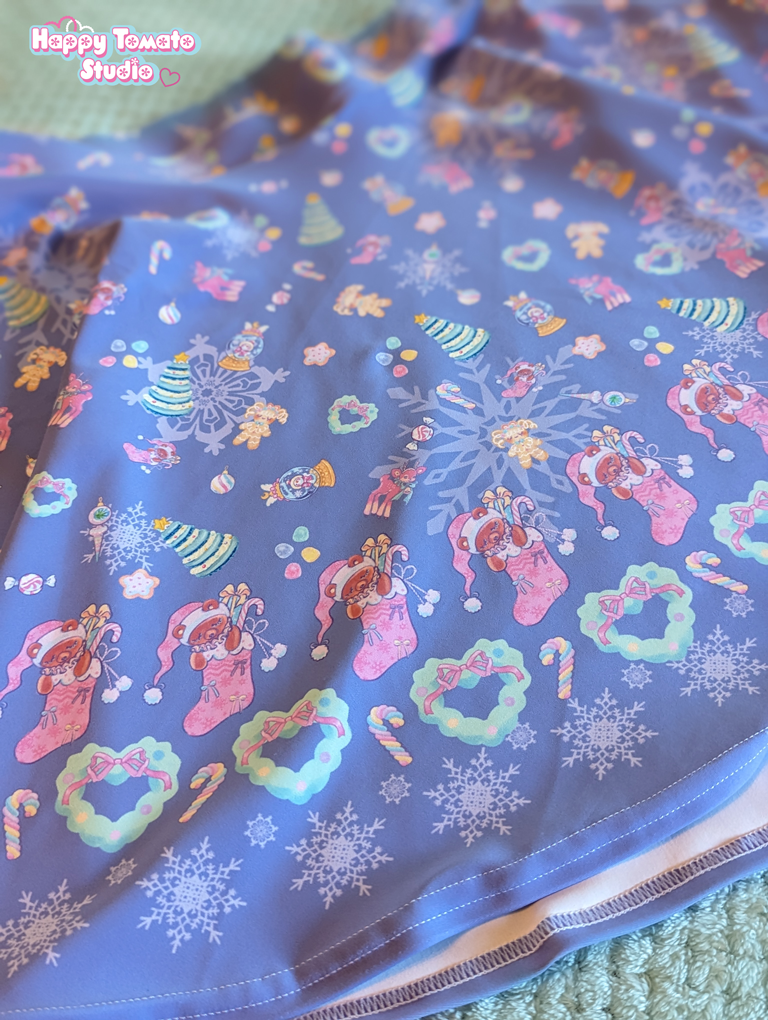 Minty Tinsel Skater Skirt - Image 5